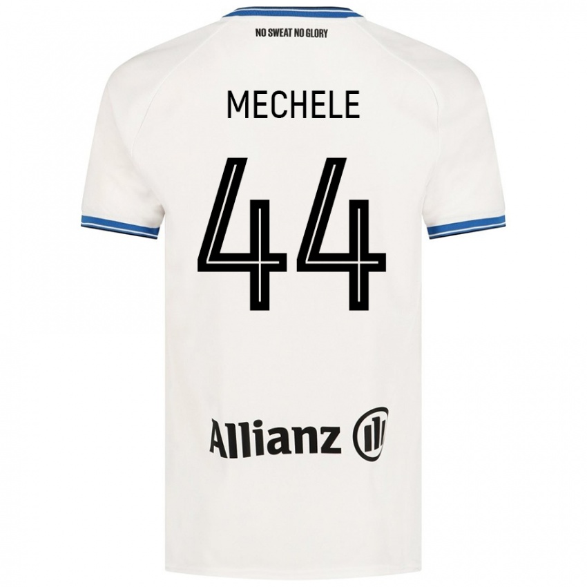 Enfant Maillot Brandon Mechele #44 Blanc Tenues Extérieur 2024/25 T-Shirt Suisse