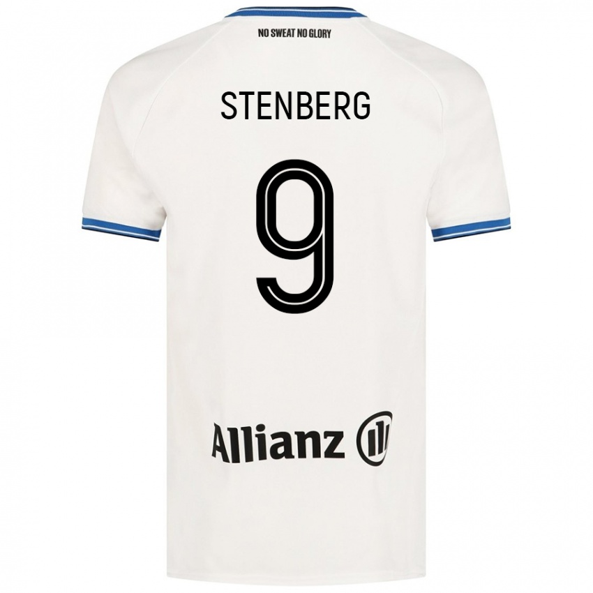 Enfant Maillot Hanna Stenberg #9 Blanc Tenues Extérieur 2024/25 T-Shirt Suisse