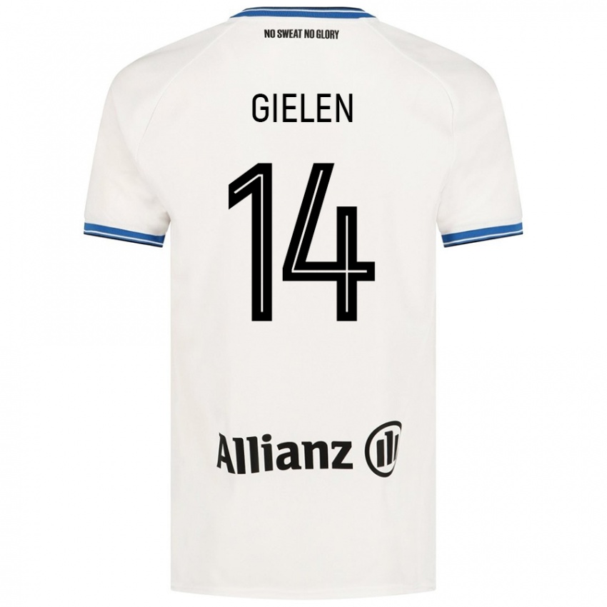 Enfant Maillot Sterre Gielen #14 Blanc Tenues Extérieur 2024/25 T-Shirt Suisse