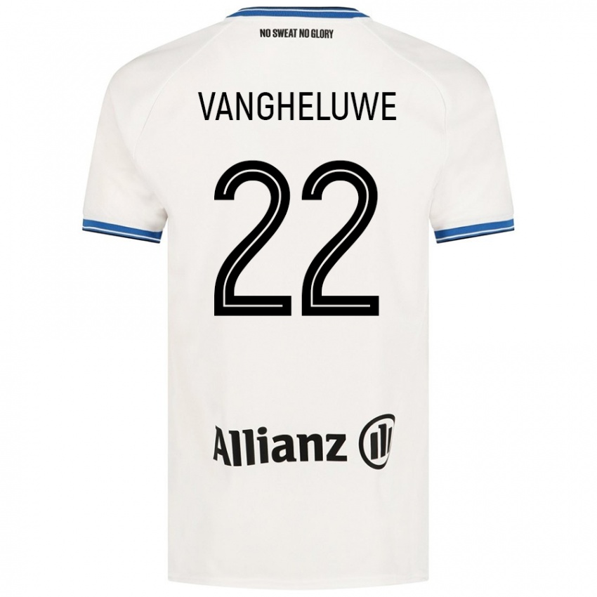 Enfant Maillot Jody Vangheluwe #22 Blanc Tenues Extérieur 2024/25 T-Shirt Suisse