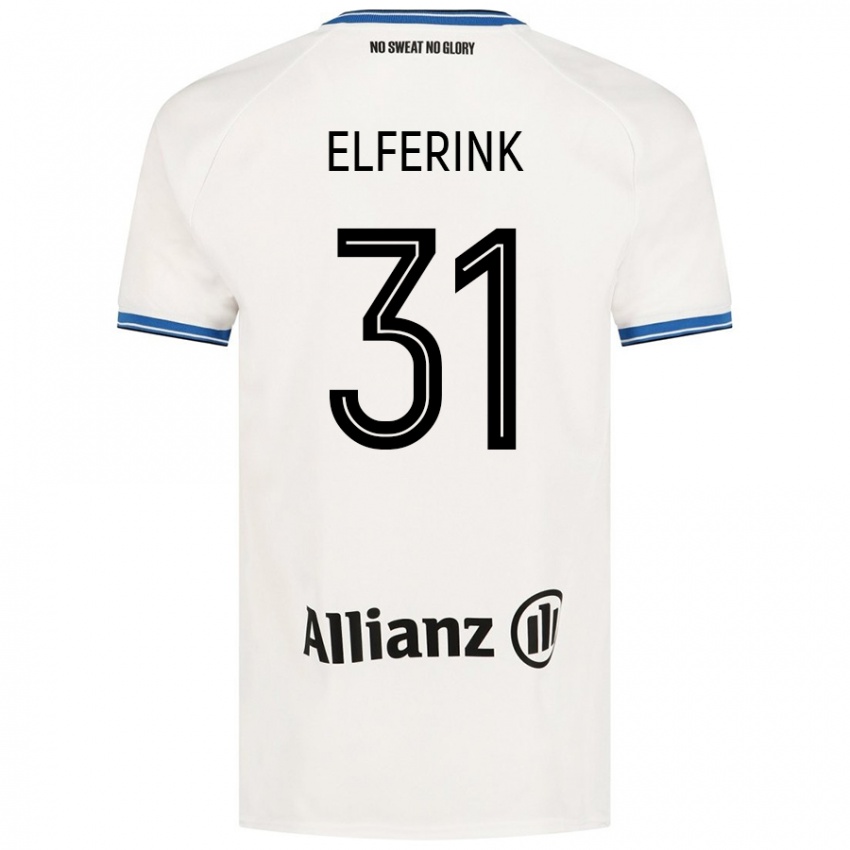 Enfant Maillot Marie Elferink #31 Blanc Tenues Extérieur 2024/25 T-Shirt Suisse