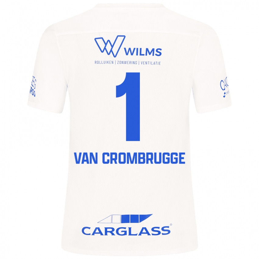 Kinder Hendrik Van Crombrugge #1 Weiß Auswärtstrikot Trikot 2024/25 T-Shirt Schweiz