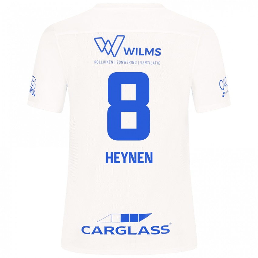 Kinder Bryan Heynen #8 Weiß Auswärtstrikot Trikot 2024/25 T-Shirt Schweiz