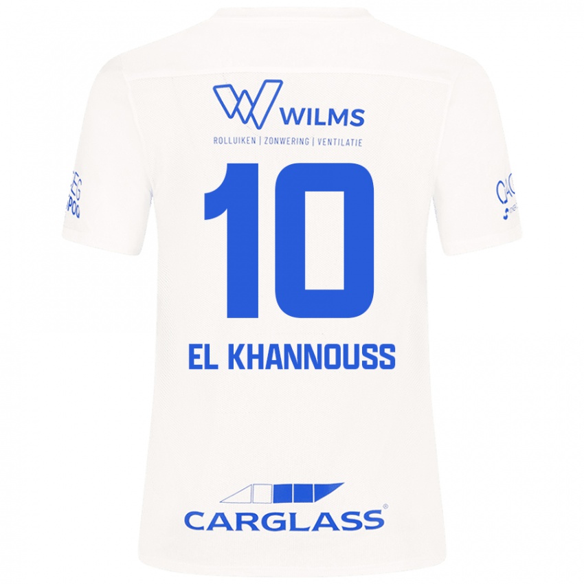 Kinder Bilal El Khannouss #10 Weiß Auswärtstrikot Trikot 2024/25 T-Shirt Schweiz