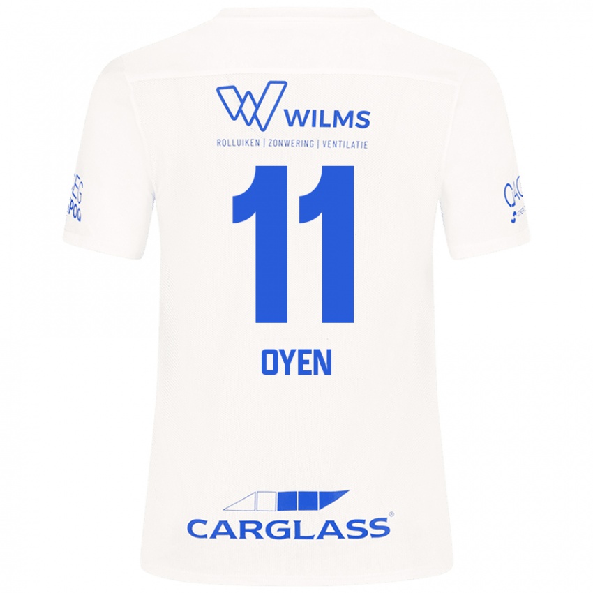 Kinder Luca Oyen #11 Weiß Auswärtstrikot Trikot 2024/25 T-Shirt Schweiz