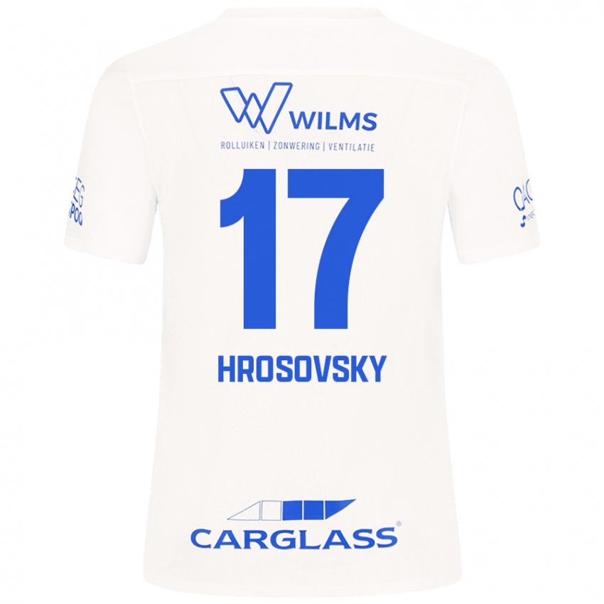 Kinder Patrik Hrosovsky #17 Weiß Auswärtstrikot Trikot 2024/25 T-Shirt Schweiz