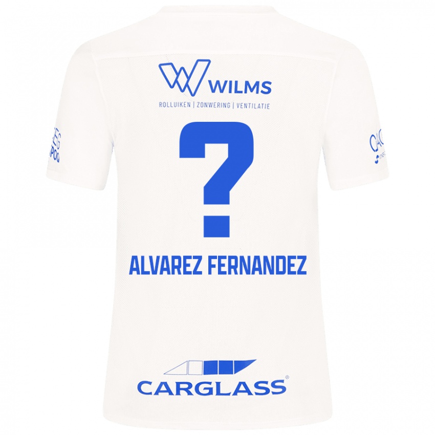 Kinder Loïc Alvarez Fernandez #0 Weiß Auswärtstrikot Trikot 2024/25 T-Shirt Schweiz