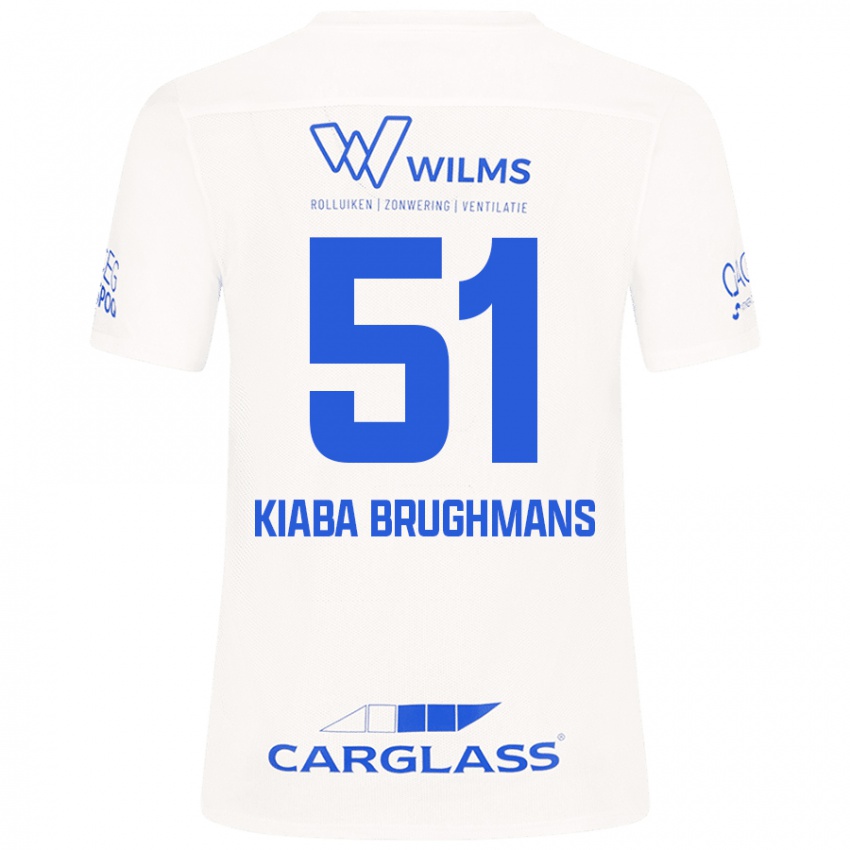 Kinder Lucca Kiaba Brughmans #51 Weiß Auswärtstrikot Trikot 2024/25 T-Shirt Schweiz