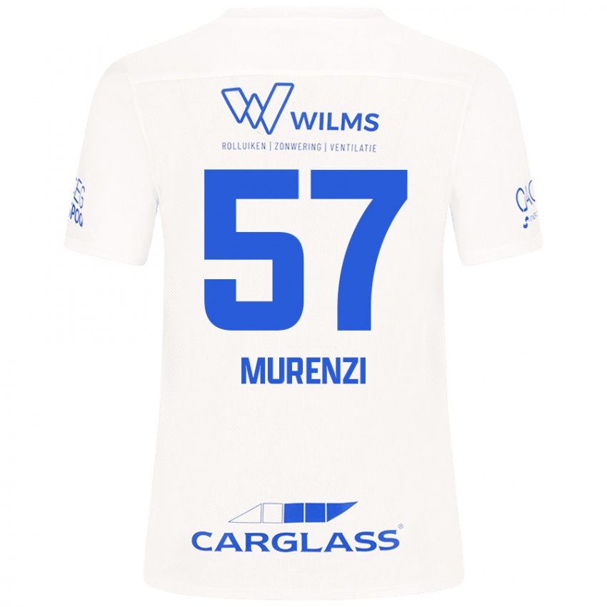 Kinder Aaron Murenzi #57 Weiß Auswärtstrikot Trikot 2024/25 T-Shirt Schweiz