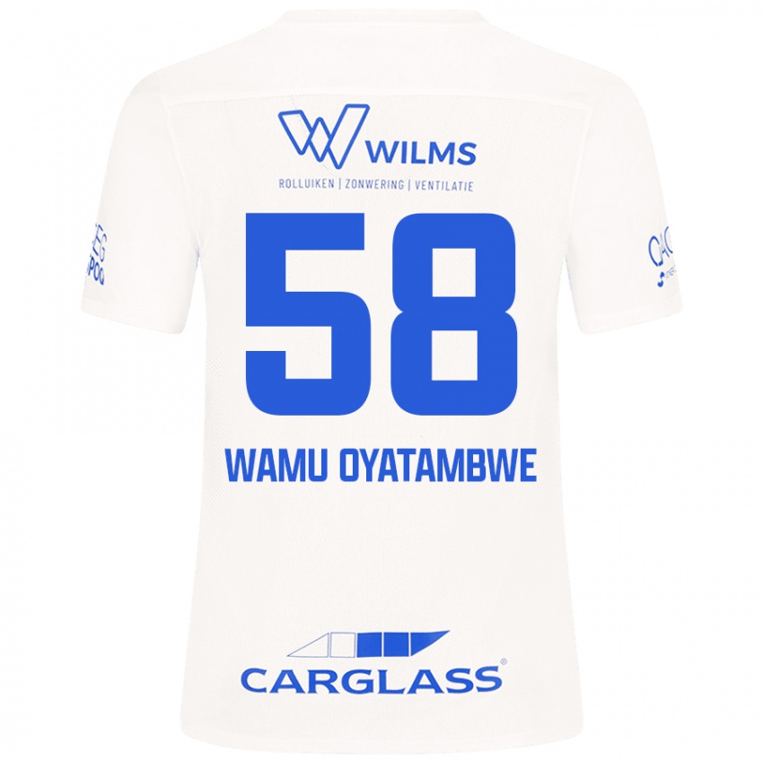 Kinder Matthias Wamu Oyatambwe #58 Weiß Auswärtstrikot Trikot 2024/25 T-Shirt Schweiz