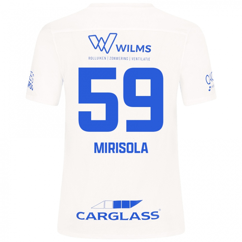 Kinder Robin Mirisola #59 Weiß Auswärtstrikot Trikot 2024/25 T-Shirt Schweiz