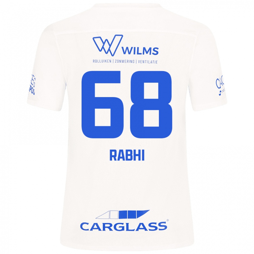 Kinder Ayman Rabhi #68 Weiß Auswärtstrikot Trikot 2024/25 T-Shirt Schweiz