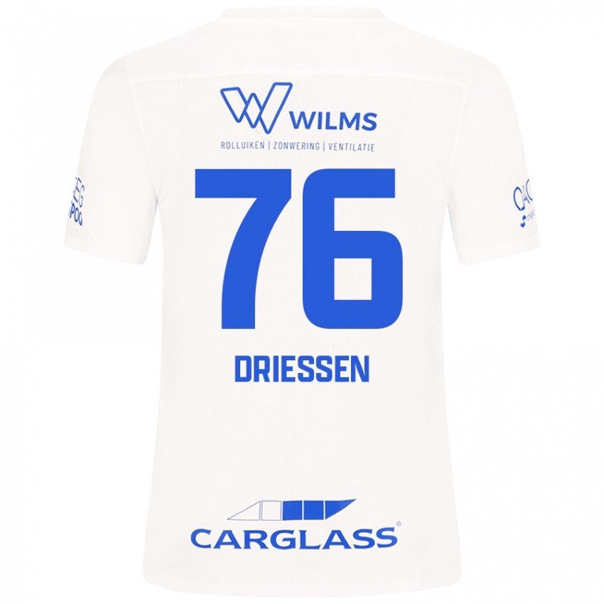 Kinder Jelle Driessen #76 Weiß Auswärtstrikot Trikot 2024/25 T-Shirt Schweiz