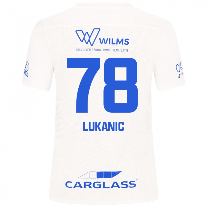 Kinder Luka Lukanic #78 Weiß Auswärtstrikot Trikot 2024/25 T-Shirt Schweiz