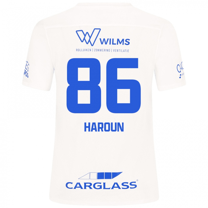 Kinder Kenan Haroun #86 Weiß Auswärtstrikot Trikot 2024/25 T-Shirt Schweiz