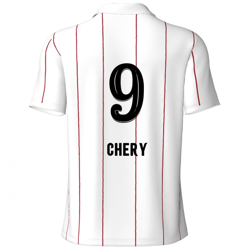 Kinder Tjaronn Chery #9 Weiß Schwarz Auswärtstrikot Trikot 2024/25 T-Shirt Schweiz