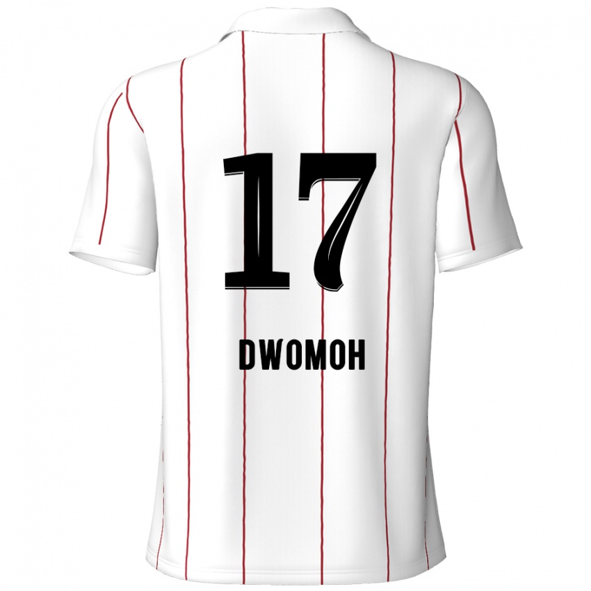 Kinder Pierre Dwomoh #17 Weiß Schwarz Auswärtstrikot Trikot 2024/25 T-Shirt Schweiz