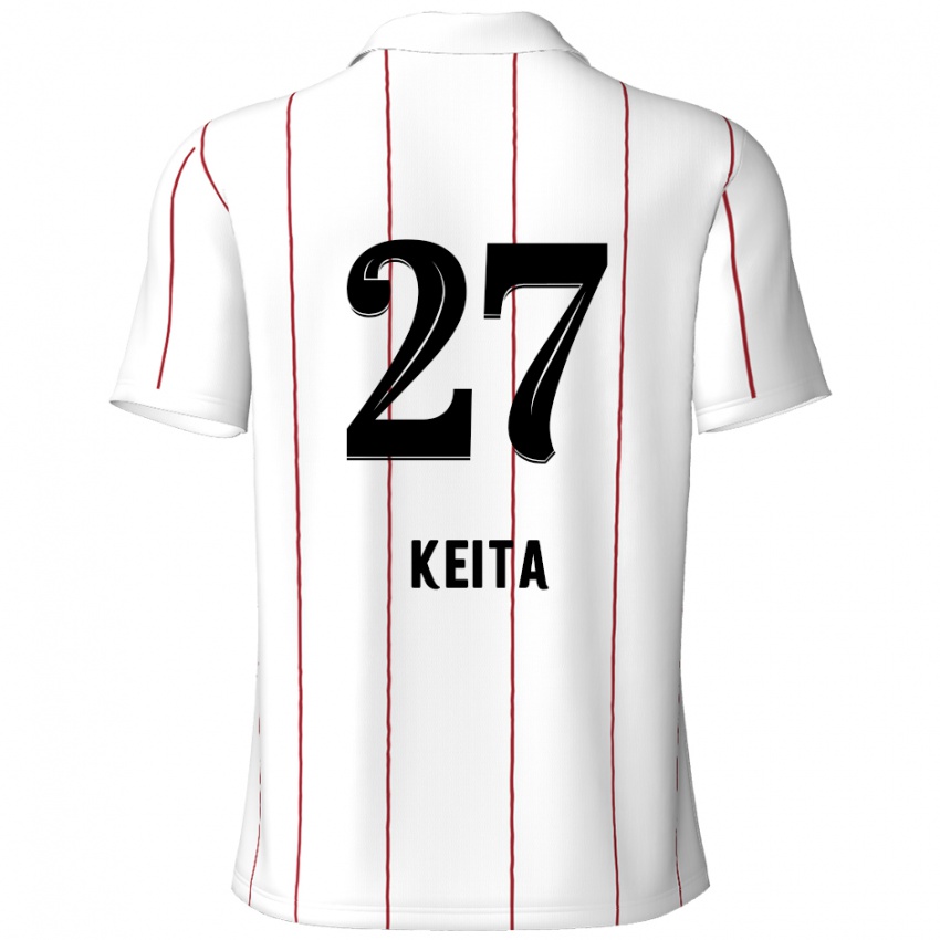 Kinder Mandela Keita #27 Weiß Schwarz Auswärtstrikot Trikot 2024/25 T-Shirt Schweiz