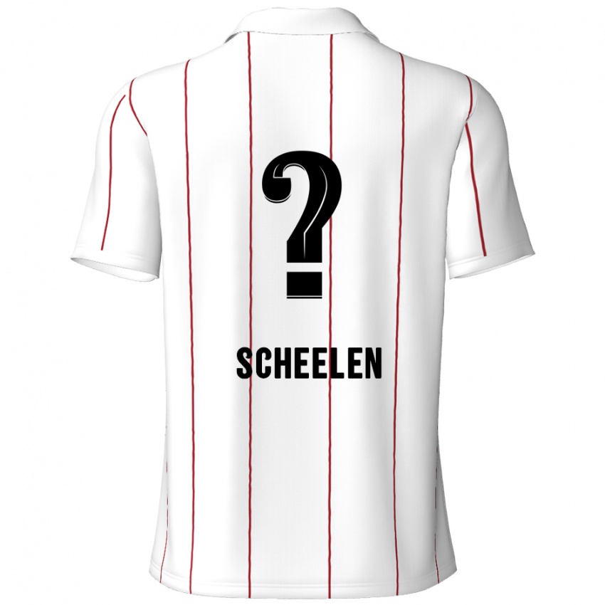 Kinder Thijme Scheelen #0 Weiß Schwarz Auswärtstrikot Trikot 2024/25 T-Shirt Schweiz