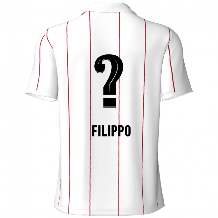 Kinder Niels Filippo #0 Weiß Schwarz Auswärtstrikot Trikot 2024/25 T-Shirt Schweiz