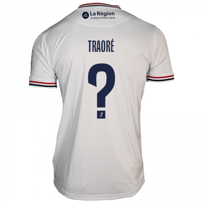 Kinder Soumaela Traoré #0 Weiß Auswärtstrikot Trikot 2024/25 T-Shirt Schweiz