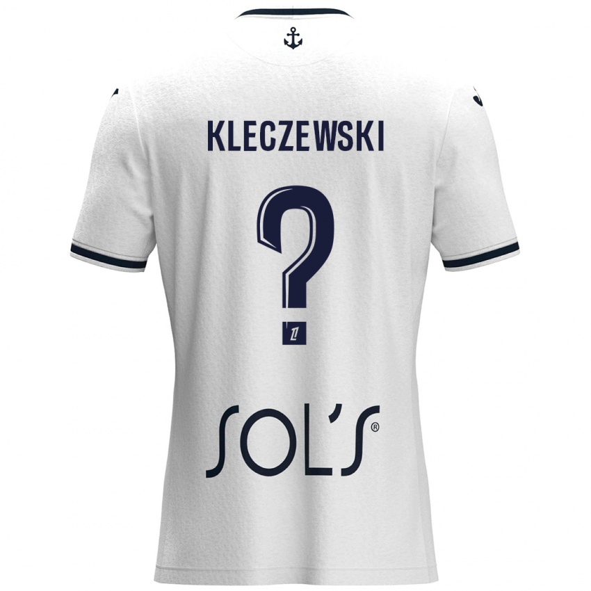 Kinder Louise Kleczewski #0 Weiß Dunkelblau Auswärtstrikot Trikot 2024/25 T-Shirt Schweiz