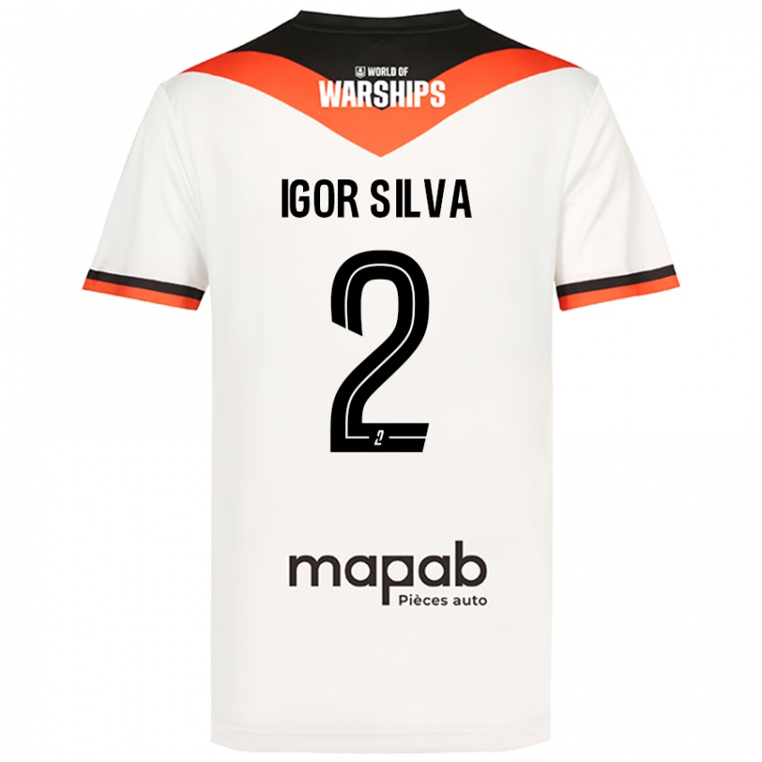 Kinder Igor Silva #2 Weiß Auswärtstrikot Trikot 2024/25 T-Shirt Schweiz