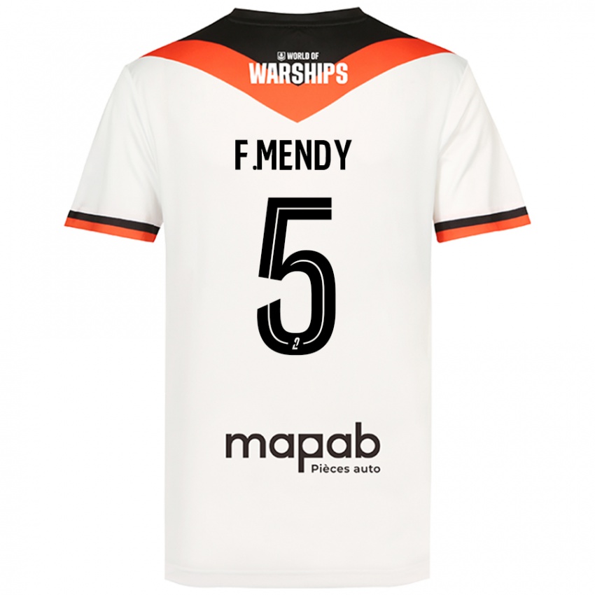 Kinder Formose Mendy #5 Weiß Auswärtstrikot Trikot 2024/25 T-Shirt Schweiz