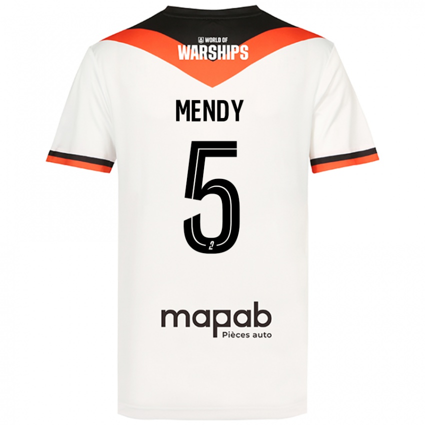 Kinder Benjamin Mendy #5 Weiß Auswärtstrikot Trikot 2024/25 T-Shirt Schweiz