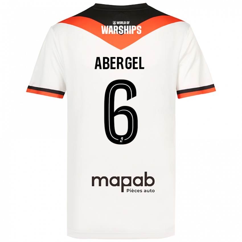 Kinder Laurent Abergel #6 Weiß Auswärtstrikot Trikot 2024/25 T-Shirt Schweiz