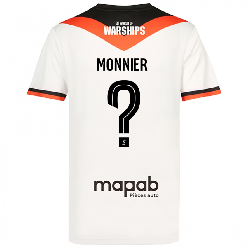 Kinder Isaac Monnier #0 Weiß Auswärtstrikot Trikot 2024/25 T-Shirt Schweiz