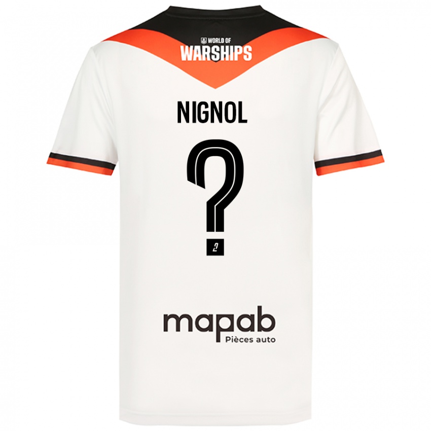 Kinder Vincent Nignol #0 Weiß Auswärtstrikot Trikot 2024/25 T-Shirt Schweiz