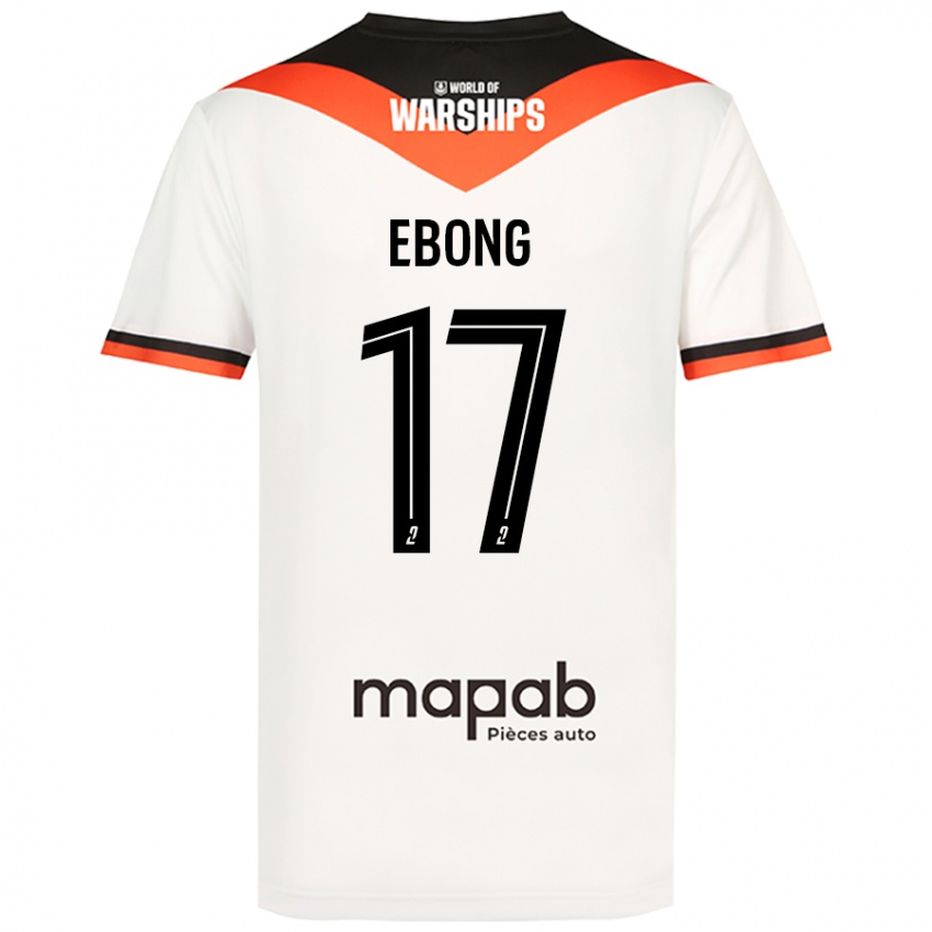 Kinder Arthur Ebong #17 Weiß Auswärtstrikot Trikot 2024/25 T-Shirt Schweiz