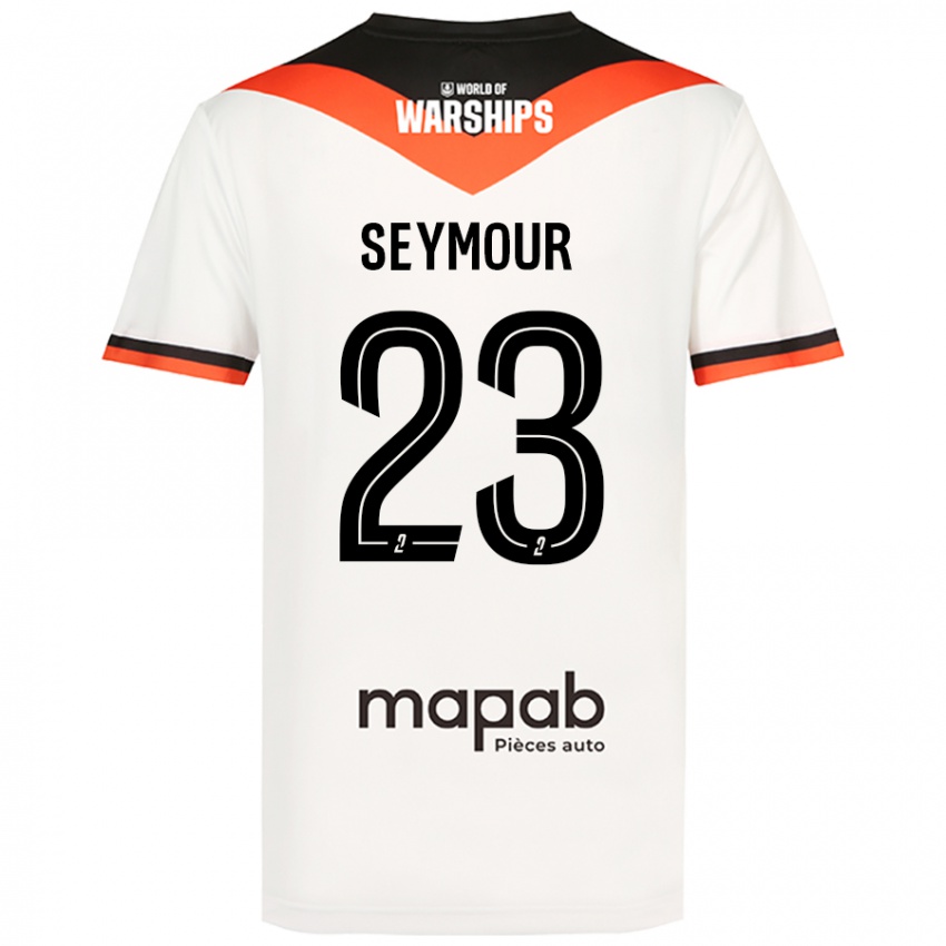 Kinder Brice Seymour #23 Weiß Auswärtstrikot Trikot 2024/25 T-Shirt Schweiz