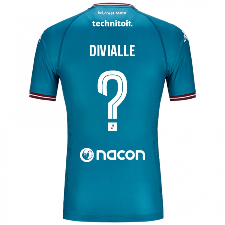 Kinder Charles Divialle #0 Blau Petrol Auswärtstrikot Trikot 2024/25 T-Shirt Schweiz