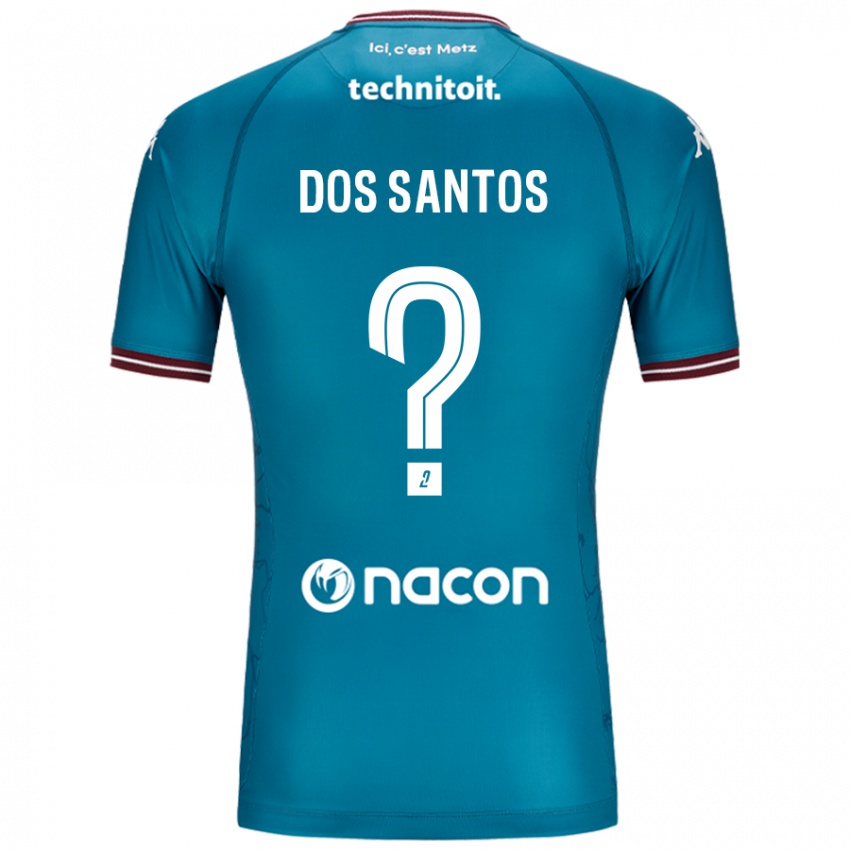 Kinder Tahirys Dos Santos #0 Blau Petrol Auswärtstrikot Trikot 2024/25 T-Shirt Schweiz