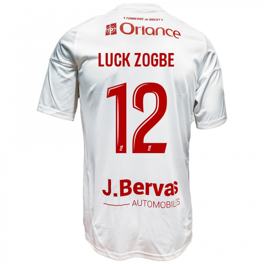 Kinder Luck Zogbé #12 Weiß Rot Auswärtstrikot Trikot 2024/25 T-Shirt Schweiz