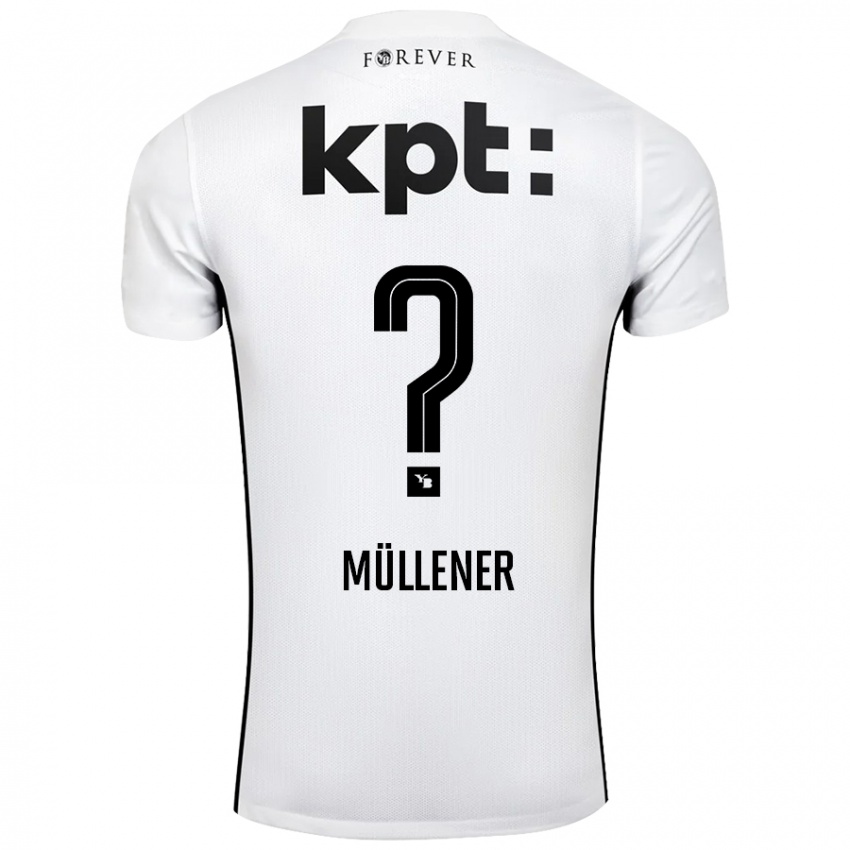 Kinder Mika Müllener #0 Weiß Schwarz Auswärtstrikot Trikot 2024/25 T-Shirt Schweiz