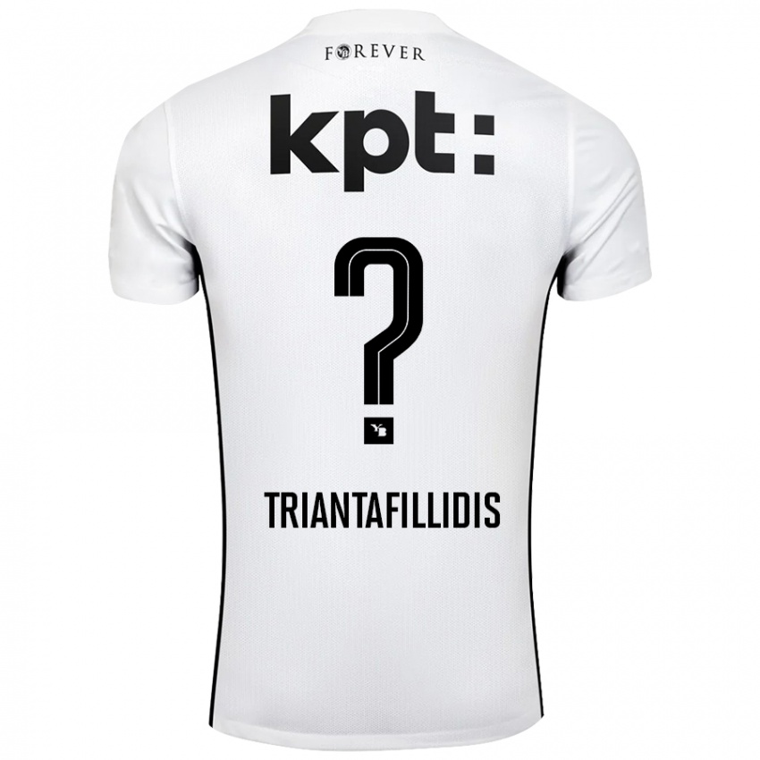 Kinder Nevin Triantafillidis #0 Weiß Schwarz Auswärtstrikot Trikot 2024/25 T-Shirt Schweiz