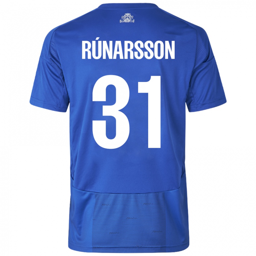 Kinder Runar Alex Runarsson #31 Weiß Blau Auswärtstrikot Trikot 2024/25 T-Shirt Schweiz