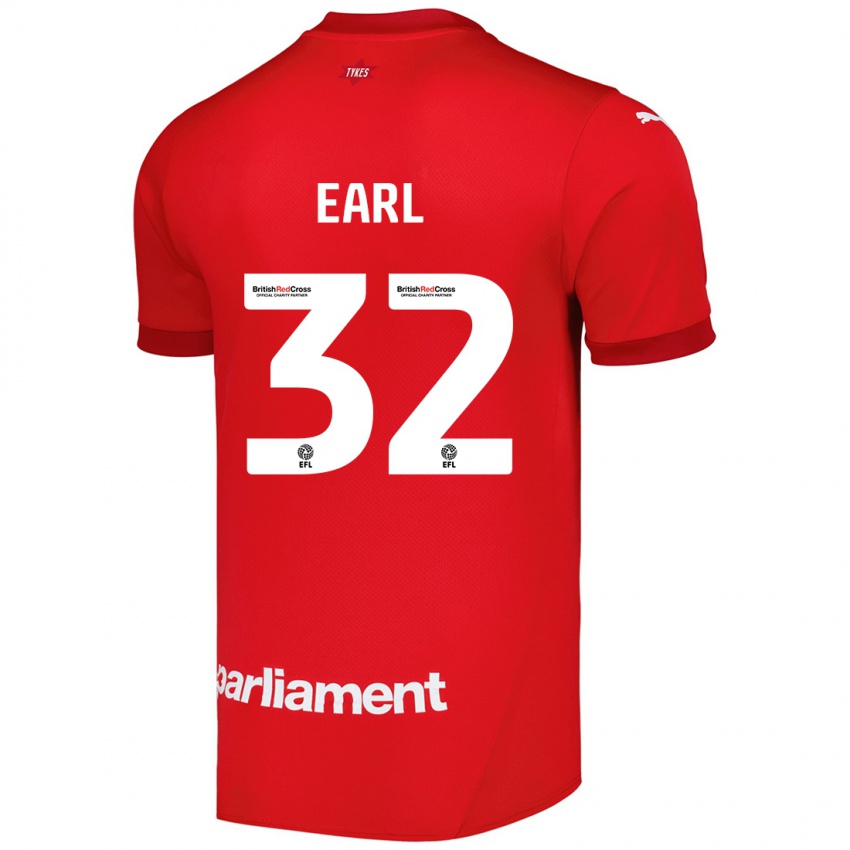 Herren Josh Earl #32 Rot Heimtrikot Trikot 2024/25 T-Shirt Schweiz