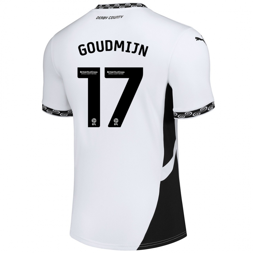 Herren Kenzo Goudmijn #17 Weiß Schwarz Heimtrikot Trikot 2024/25 T-Shirt Schweiz