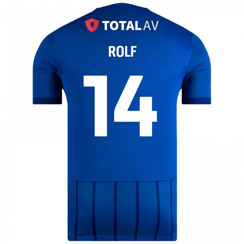 Herren Annie Rolf #14 Blau Heimtrikot Trikot 2024/25 T-Shirt Schweiz