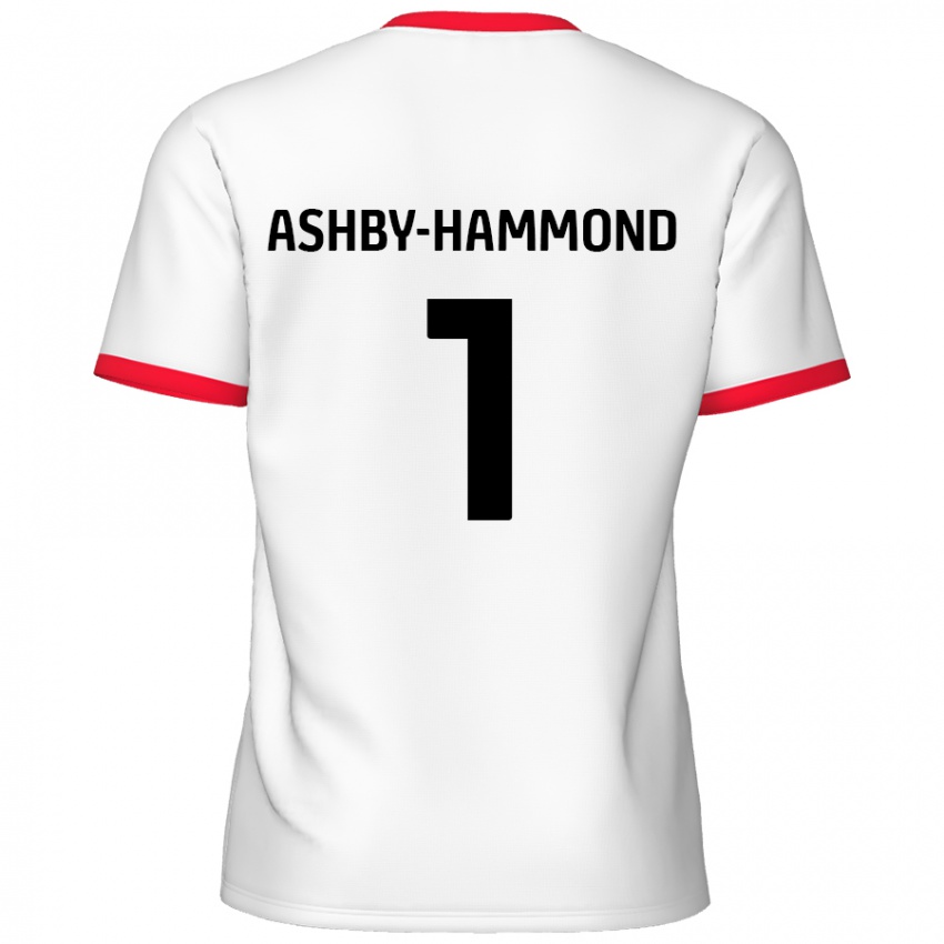 Herren Taye Ashby-Hammond #1 Weiß Rot Heimtrikot Trikot 2024/25 T-Shirt Schweiz