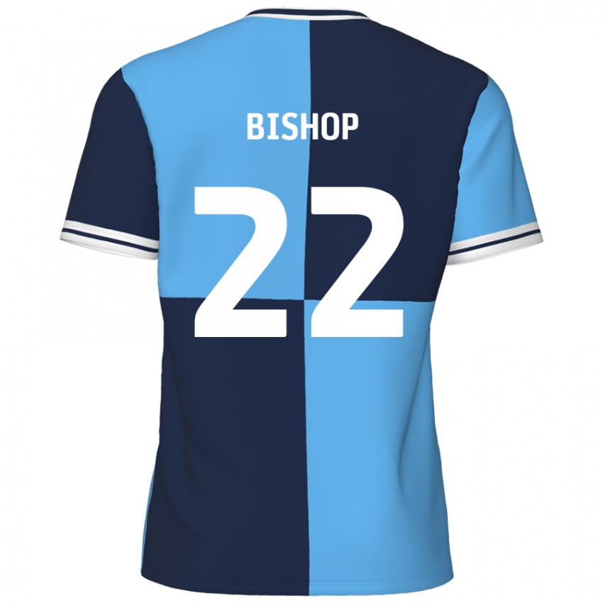 Herren Nathan Bishop #22 Himmelblau Dunkelblau Heimtrikot Trikot 2024/25 T-Shirt Schweiz