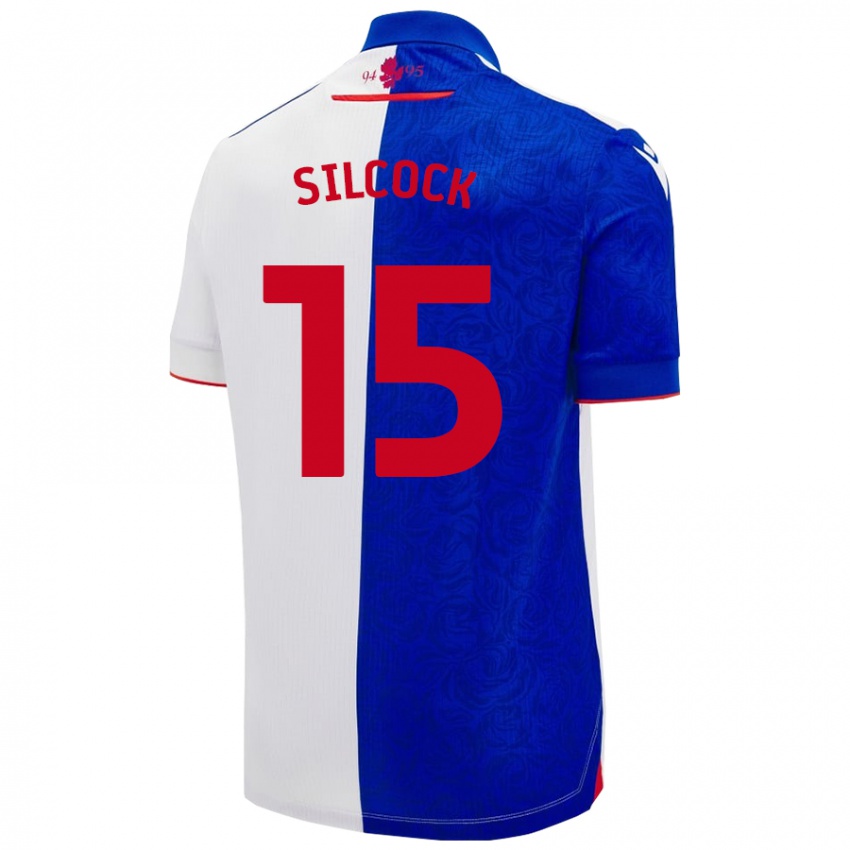 Homme Maillot Hannah Silcock #15 Bleu Ciel Blanc Tenues Domicile 2024/25 T-Shirt Suisse