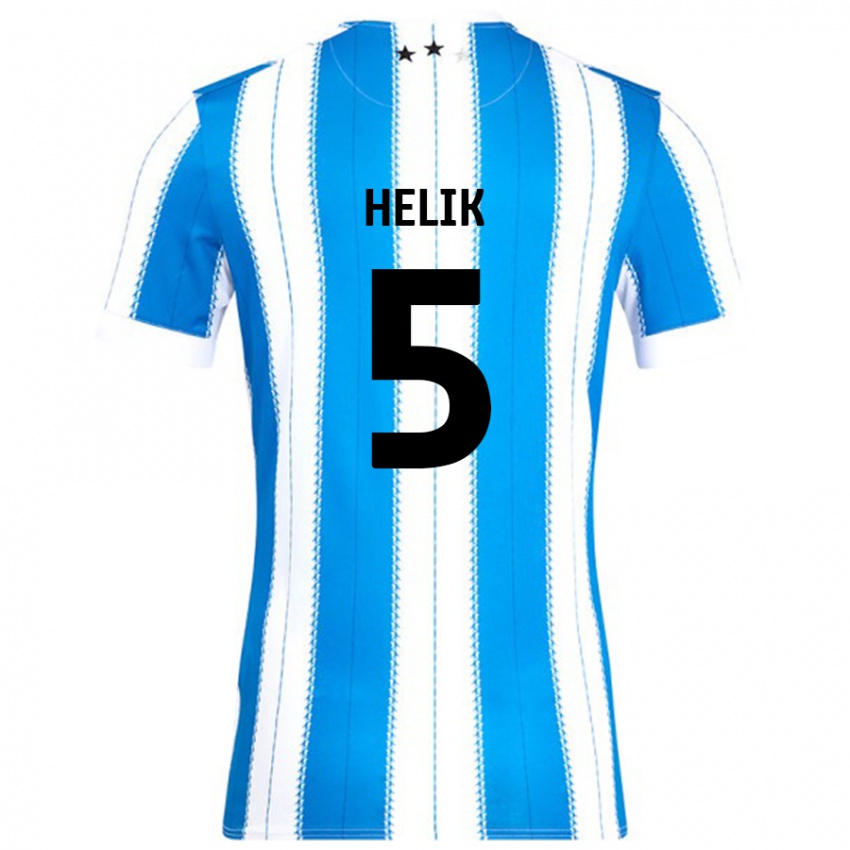 Herren Michal Helik #5 Blau Weiß Heimtrikot Trikot 2024/25 T-Shirt Schweiz