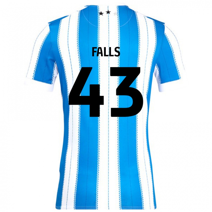 Herren Conor Falls #43 Blau Weiß Heimtrikot Trikot 2024/25 T-Shirt Schweiz