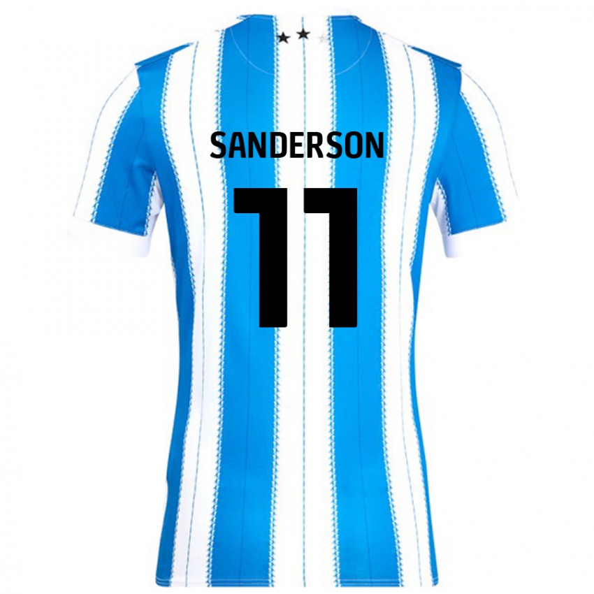 Herren Brittany Sanderson #11 Blau Weiß Heimtrikot Trikot 2024/25 T-Shirt Schweiz