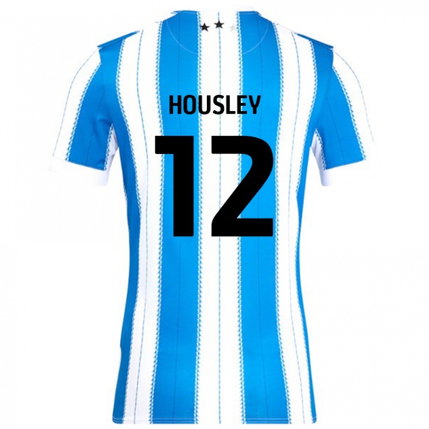 Herren Autumn Housley #12 Blau Weiß Heimtrikot Trikot 2024/25 T-Shirt Schweiz